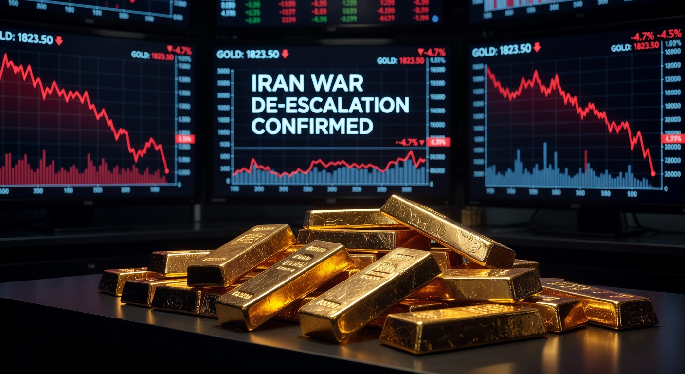 Stock market trading floor with indices showing gains