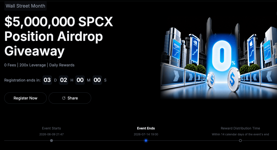 MEXC Kickstarter launchpad screen showing new token listing events and MX holder voting