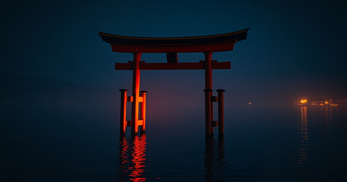 A traditional Japanese torii gate stands on dark calm water at dusk under a glowing amber and gold light, illustrating the June 16 2026 ThriveInMarkets morning analysis as the Bank of Japan raised its policy rate to 1 percent, its highest since 1995, in a 7 to 1 vote, while Bitcoin held near 66,400 dollars, Ethereum near 1,772 dollars, spot gold eased to about 4,327 dollars and WTI crude steadied near 80.47 dollars after Monday's roughly 5 percent slide on the US-Iran peace deal, all ahead of Kevin Warsh's first Federal Reserve decision and dot plot on Wednesday June 17 and a Friday Juneteenth market holiday