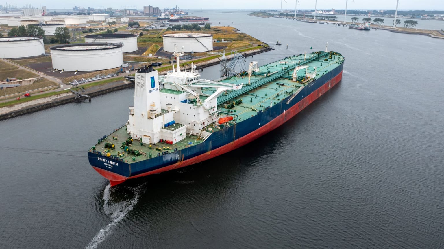 An oil tanker vessel navigating Middle East shipping waters, symbolising the crude oil spike on Wednesday August 12 2026 when West Texas Intermediate rose about 1.3 percent to near 84 dollars a barrel and Brent traded near 89 dollars after deadly attacks on vessels in the Red Sea and Gulf of Oman heightened concerns over risks to global shipping routes, sustaining a supply-risk premium that feeds directly into the inflation picture the same morning the July Consumer Price Index is due