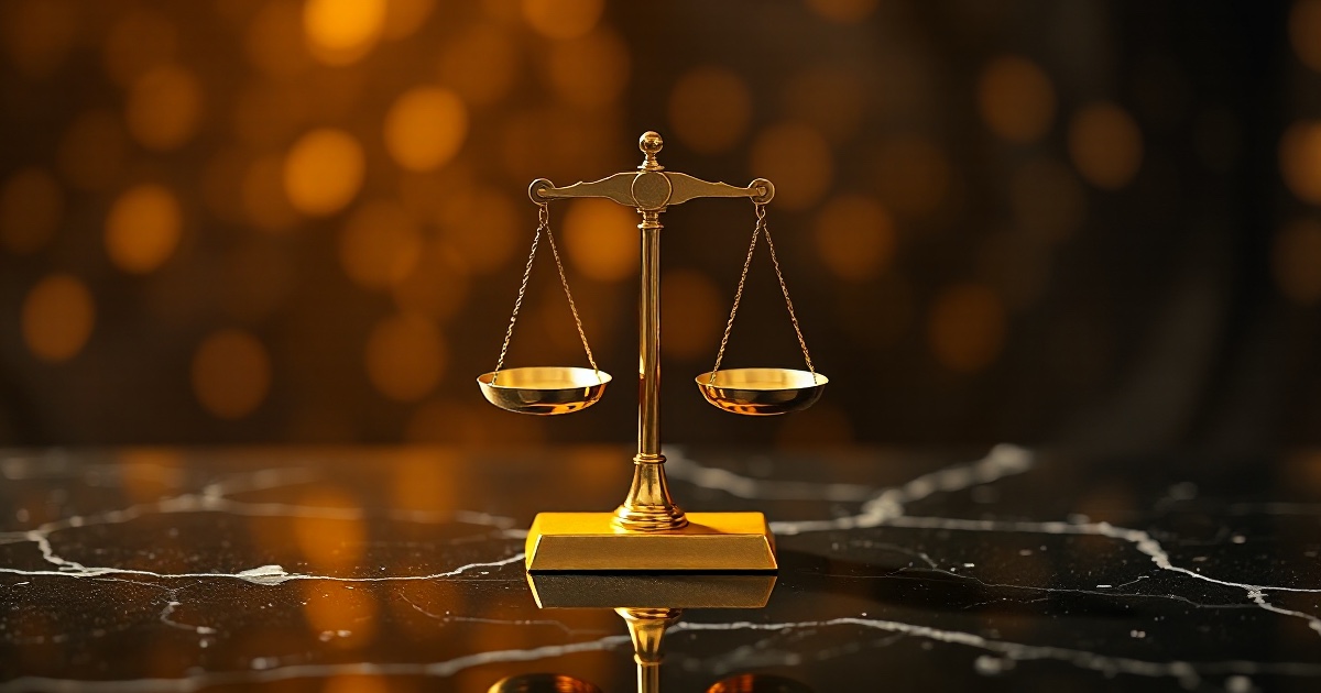 A golden two-pan jeweler's balance scale standing on dark reflective black marble under warm amber light, used as the ThriveInMarkets morning analysis hero for Monday August 17 2026, when spot gold reclaimed 4,400 dollars near 4,405 as China July retail sales rose only 0.6 percent versus 1.5 percent expected, Japan Q2 GDP grew an annualized 1.1 percent versus 2.0 percent, and overnight E-mini S&P 500 futures bid near 7,819.50 after Friday's 7,785.76 cash close