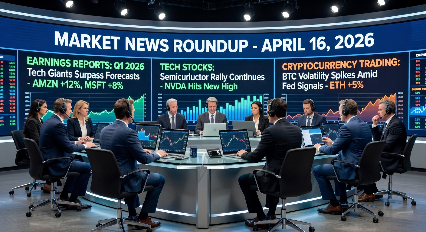 Market news roundup April 16 2026 earnings season TSMC AI chips PepsiCo crypto partnerships Novo Nordisk OpenAI