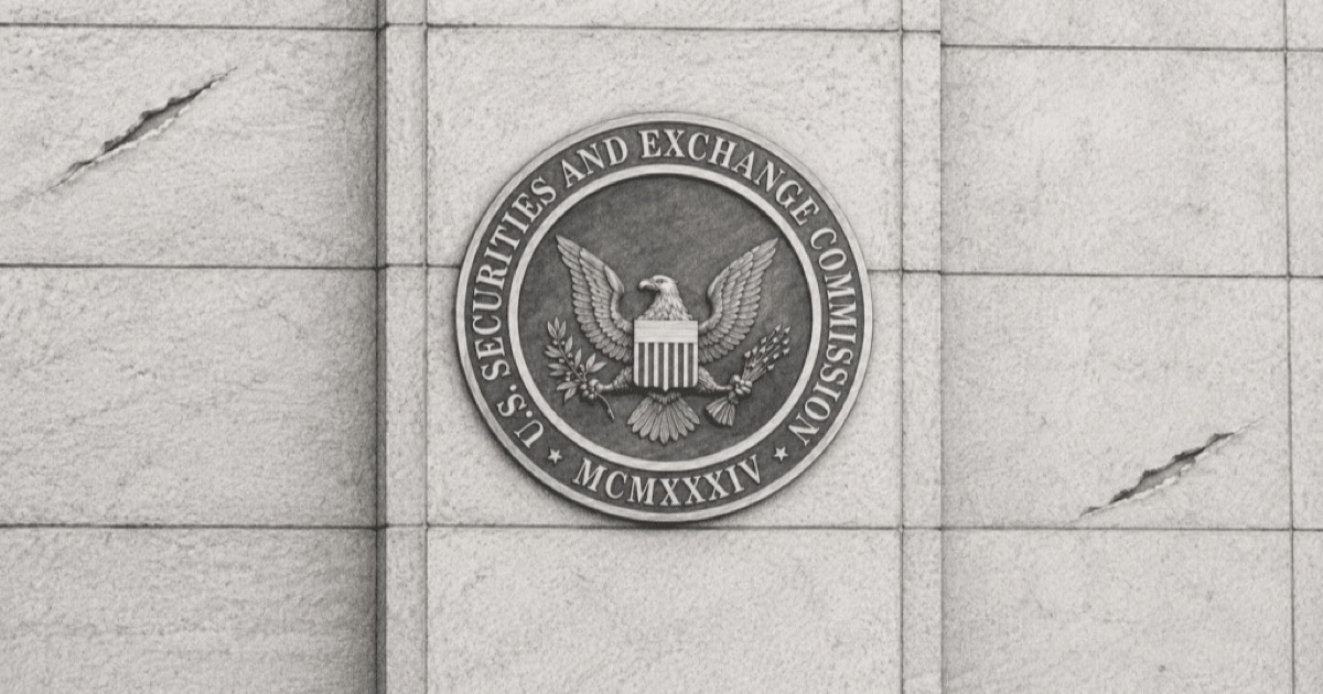 The seal of the U.S. Securities and Exchange Commission on a stone facade, used as the ThriveInMarkets weekend recap inline image for September 28 to October 4 2026, when the SEC on October 1 proposed crypto custody rules for advisers and funds, release IA-7023, and Bitcoin last printed about 85,095 dollars live on Sunday